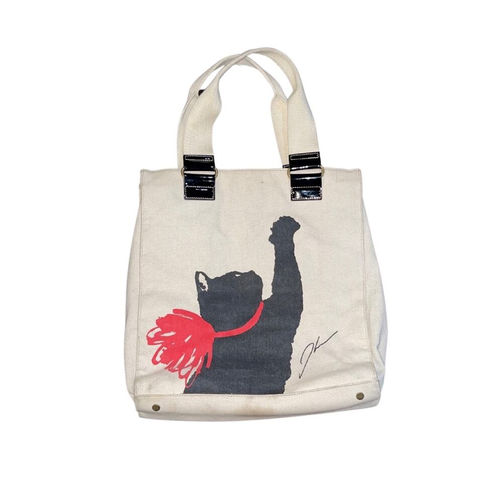 Jason Wu Milu Cat Print Canvas Tote Limited Edition Collab Artsy Handbags